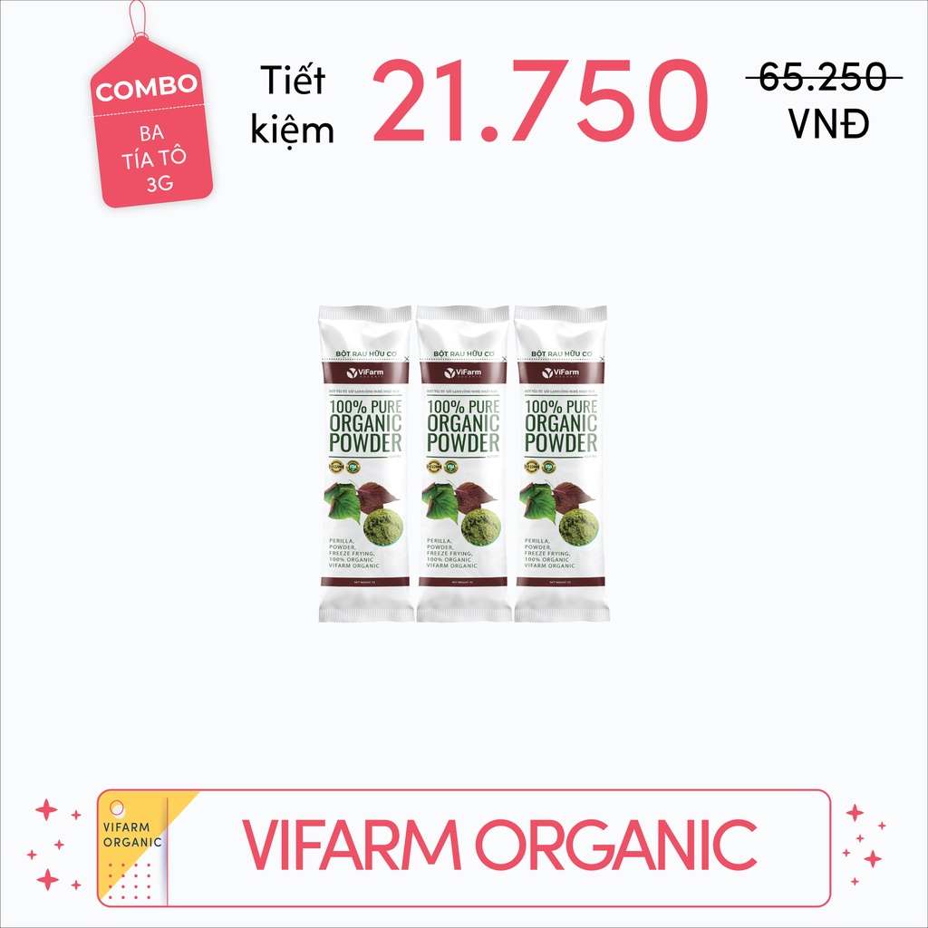 Bột Tía Tô Nguyên Chất ViFarm 50Gram, Bột Tía Tô Sấy Lạnh Hỗ Trợ Giảm Cân, Đẹp Da | BigBuy360 - bigbuy360.vn