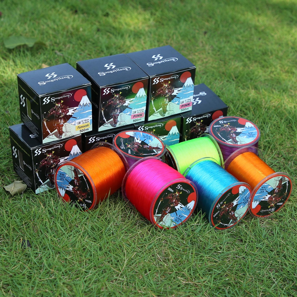 Dây câu SOUGAYILANG 500m 7-38lb bề mặt nhẵn tiện lợi