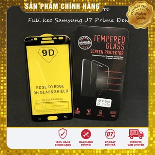 Kính cường lực full keo Samsung J7 Prime(đen, trắng, gold) PKTC