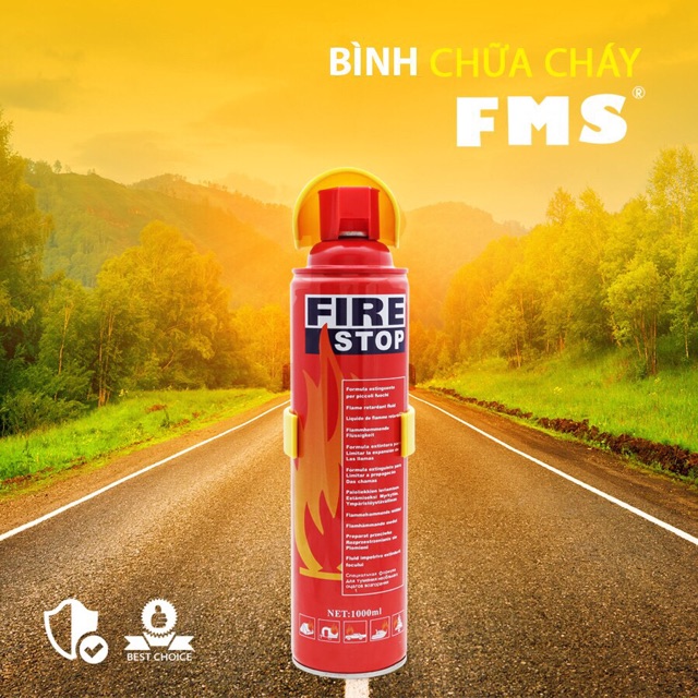 Bình chữa cháy mini lưu động FMS-25 1000ml