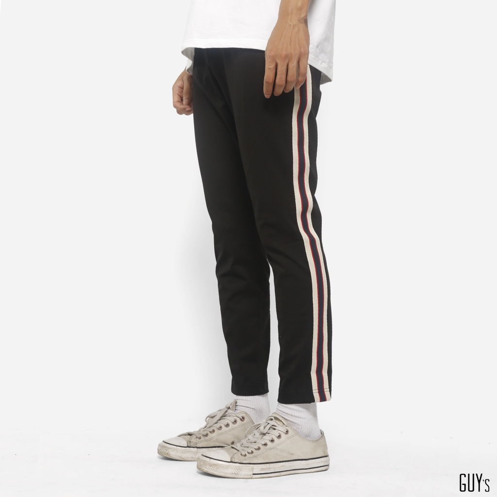 Quần thể thao D-Stripe GUY's Closet, Chất liệu co giãn, Kẻ sọc cá tính