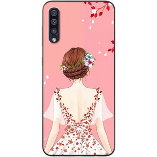Ốp lưng Samsung Galaxy A50, A70, A80 in hình Cô gái áo hồng
