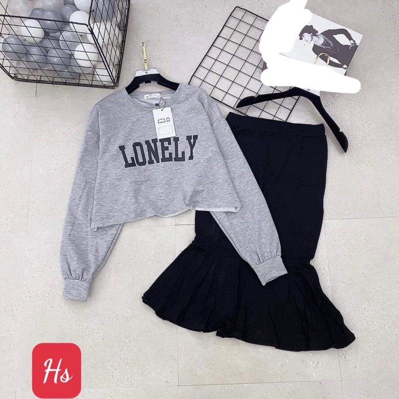 Sét áo LOVELY + chân váy đuôi cá HS6