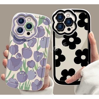 Ốp Điện Thoại Silicon Mềm Họa Tiết Hoa 3D Bảo Vệ Lens Cho iPhone 13 12 11 Pro MAX X XR XS MAX
