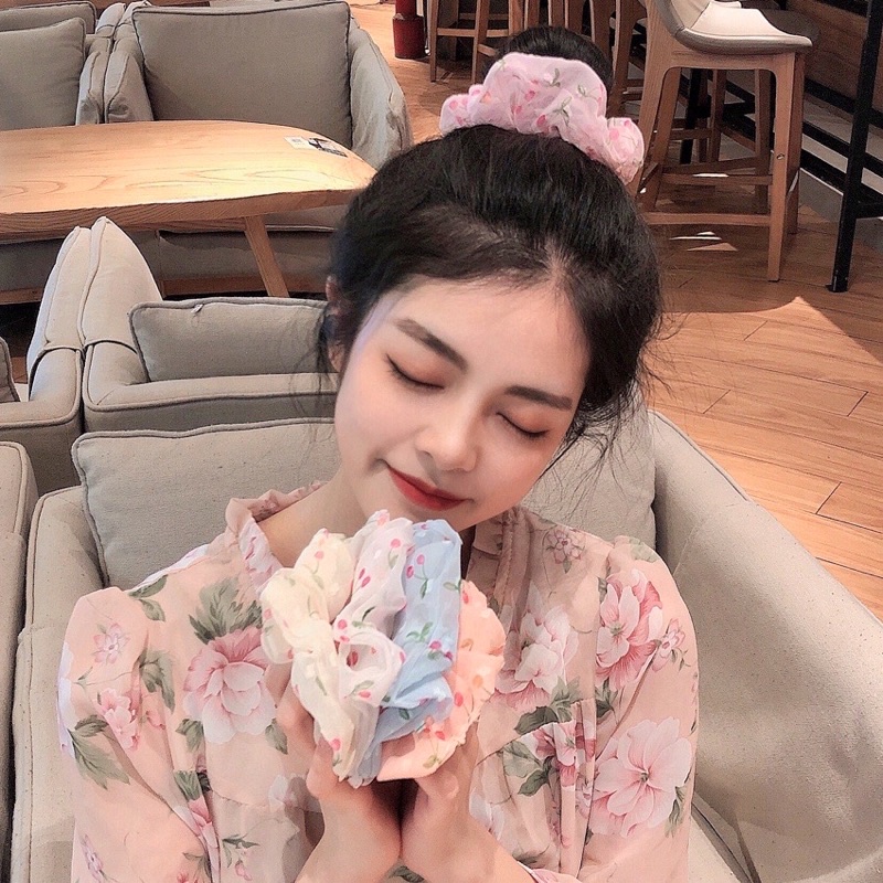 Dây buộc tóc hình quả cherry/ Bánh Donut dễ thương