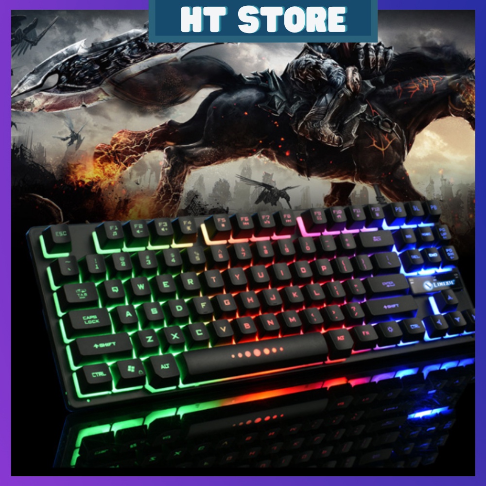 Bàn Phím Limei K87 Có Dây Chuyên Game Có Đèn LED Phát Sáng Thiết Kế Hiện Đại Phong Cách