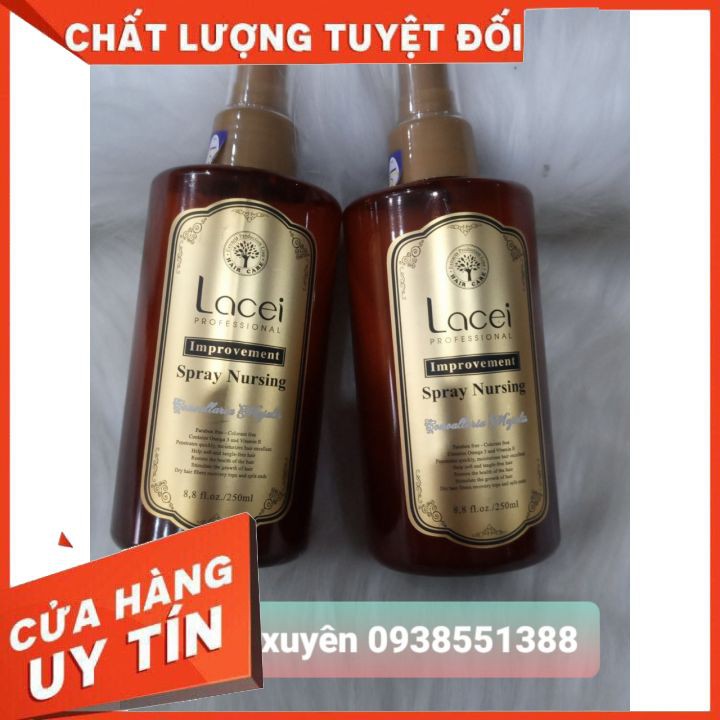 😻FREESHIP😹Sữa Xịt Nước Dưỡng Tóc Phục Hồi Lacei nâu đà Improvement 250ml cải thiện tóc khô xơ,hư tổn,giúp tóc suôn mượt.