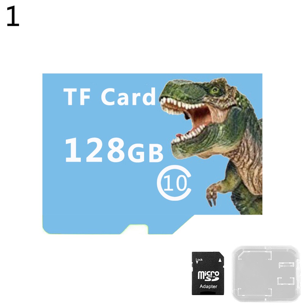 Thẻ Nhớ Micro Sd Tf 128 / 256 / 512gb Hình Khủng Long Cho Máy Ảnh Mp4 N40