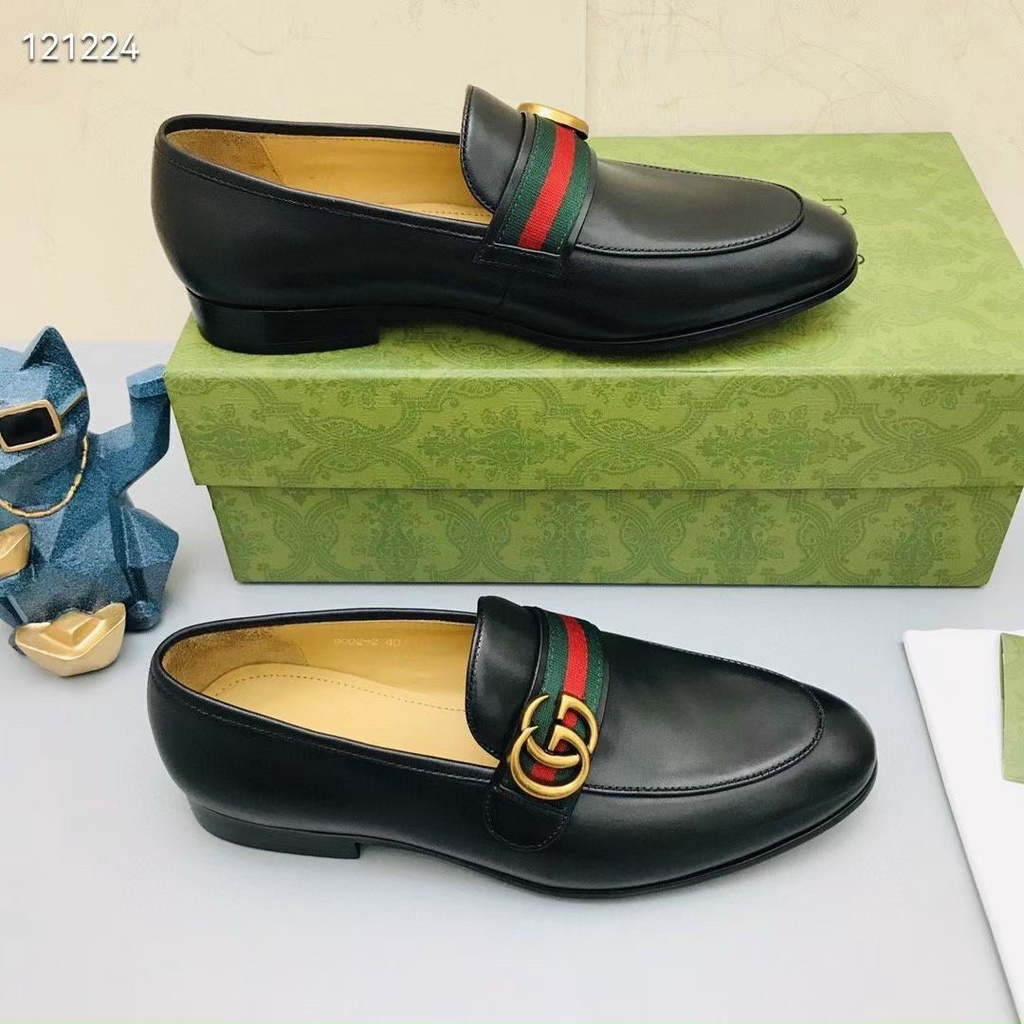 Giày Loafer ☀ FULLBOX BILL TÚI ☀ Gucci tag vải logo đồng fullbox [ Dota ]