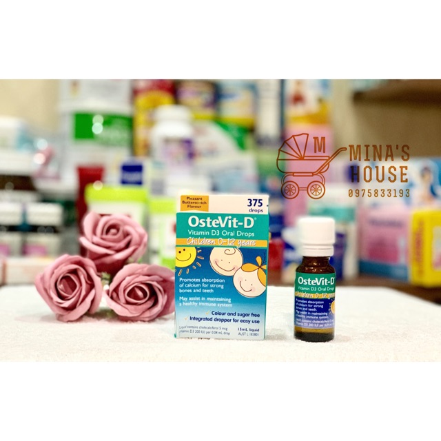 VITAMIN D OSTEVIT 15ml (0-12 tuổi)