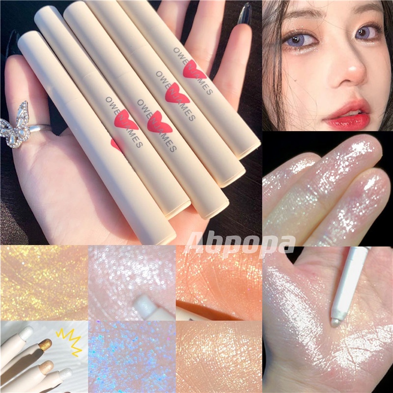 Bút Phấn Mắt Bắt Sáng Lấp Lánh Lâu Trôi Chống Thấm Nước Thương Hiệu ABPOPA OWENJAMES /Bubini