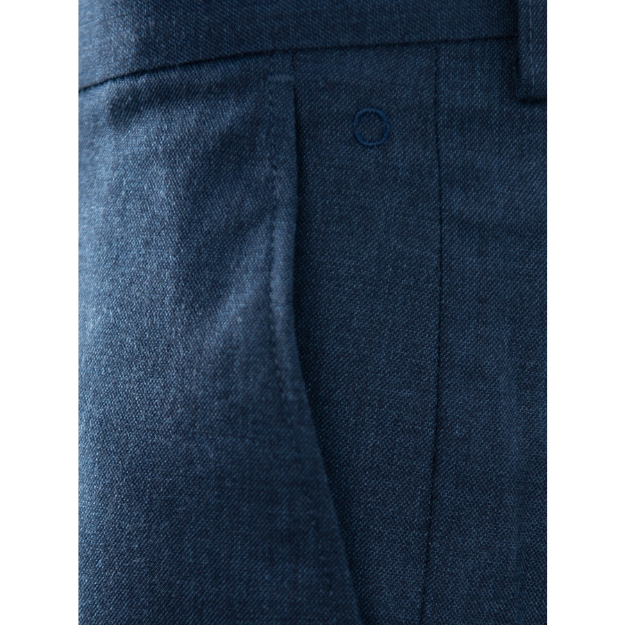 Quần âu owen màu xanh đậm melange carrot fit QCAT220184