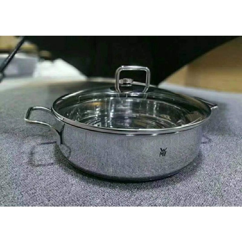 Nồi WMF 28cm đa năng: Nồi lẩu, hấp, nấu, xào...
