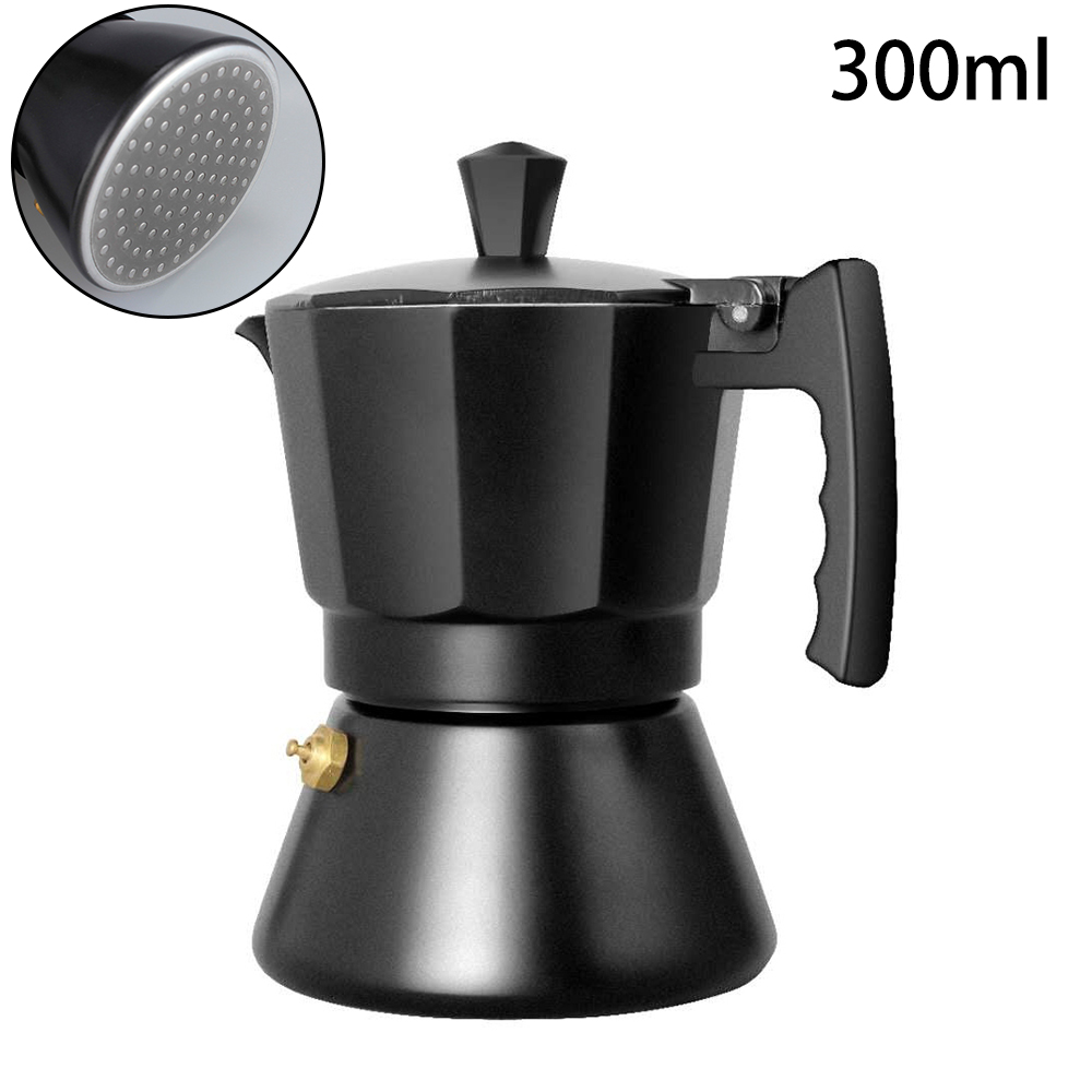 Bình Pha Cà Phê Espresso Siêu Tốc Moka Pot 150/300ml,Bằng Nhôm Cảm Biến