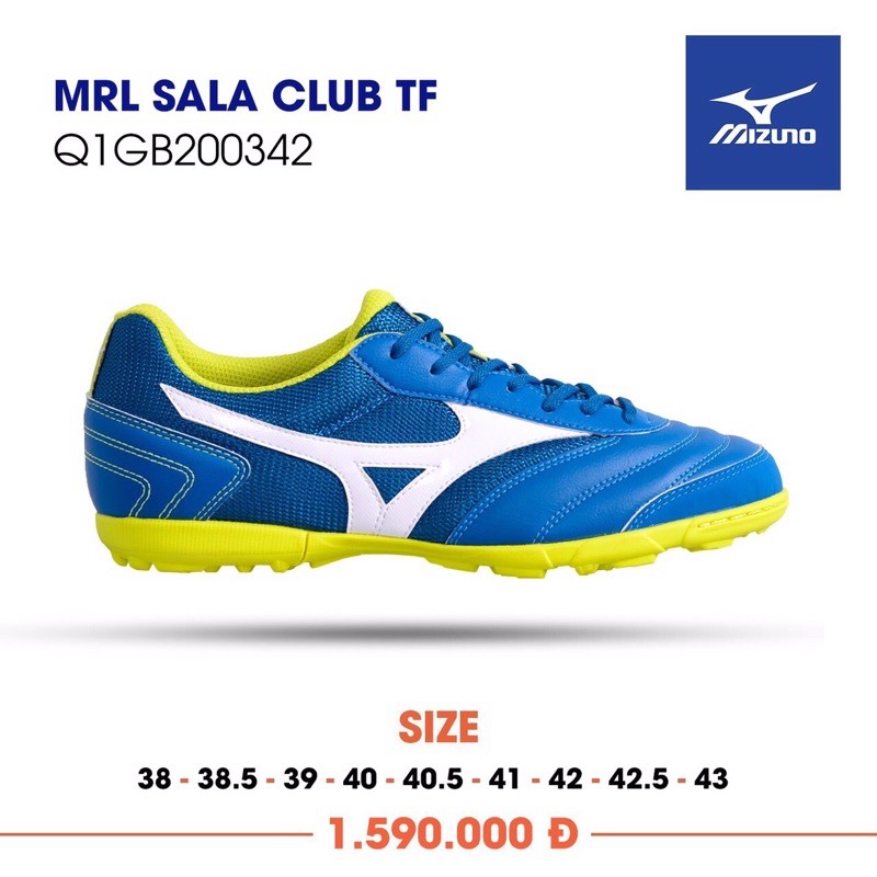 {HÀNG CHÍNH HÃNG} GIÀY ĐÁ BÓNG MIZUNO MRL SALACLUB TF