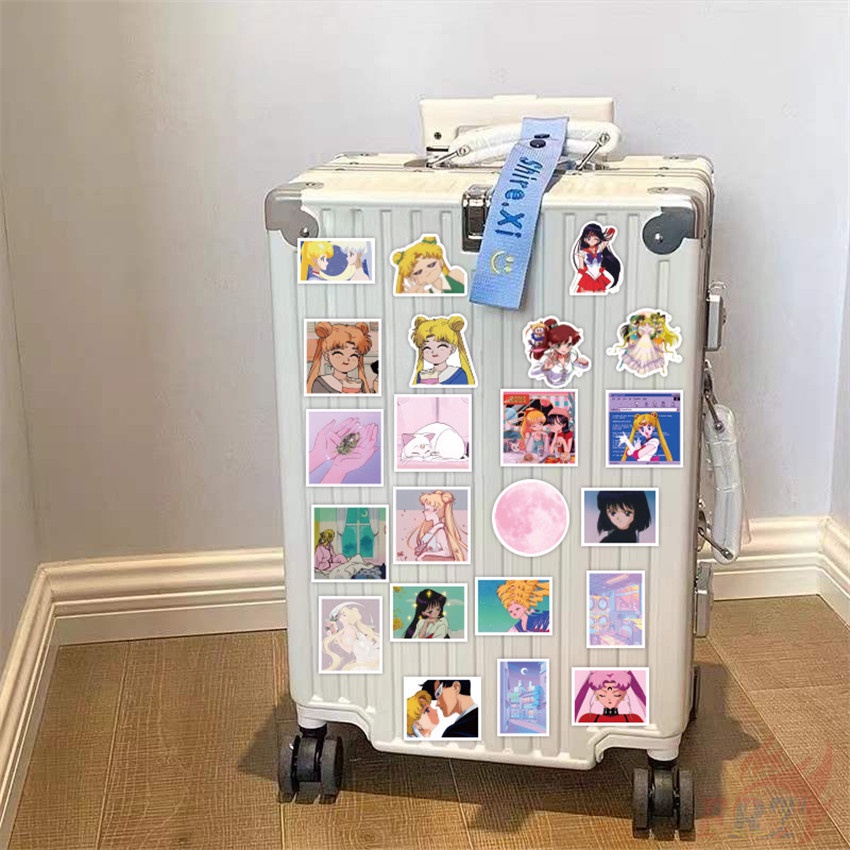 56 Cái / Bộ ☆ Hình Dán Thủy Thủ Mặt Trăng ☆ Sticker Dán Tường Chống Thấm Nước Thời Trang