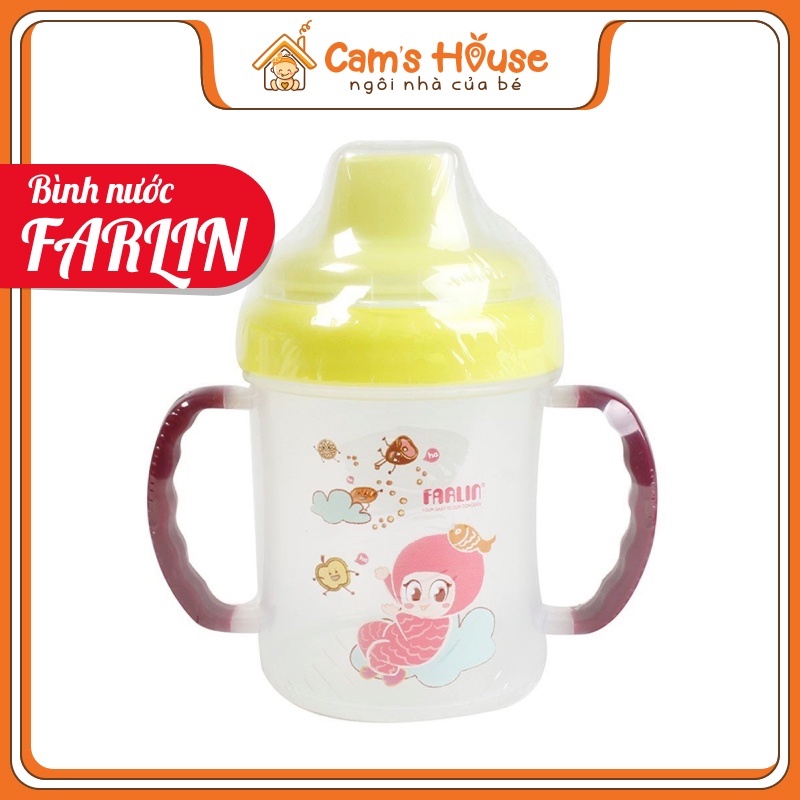 Bình Nước - Cốc NướcTập Uống FARLIN - Dung Tích 240ml - Có Chức Năng Chống Tràn - Đồ Dùng Phụ Kiện Chăm Sóc Cho Em Bé