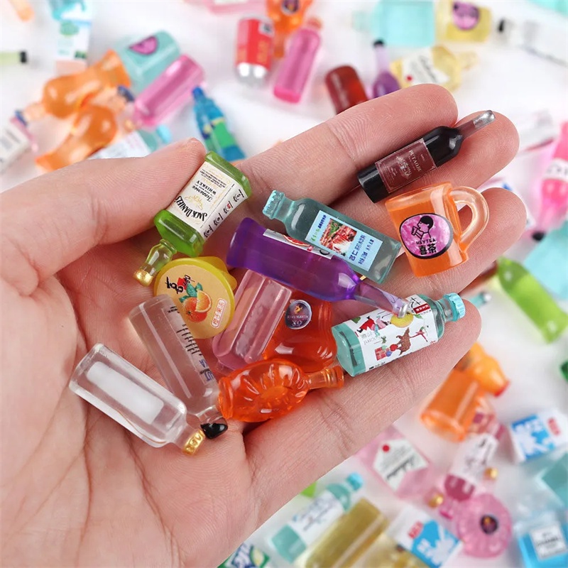 Set 50 Mô hình Chai rượu Mini - Dạ quang phát sáng -  Trang Ttrí Bánh sinh nhật