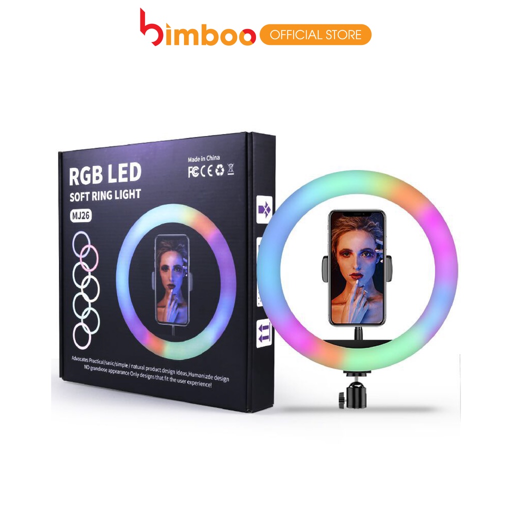 Đèn led livestream Bimboo RGB nhiều chế độ sáng
