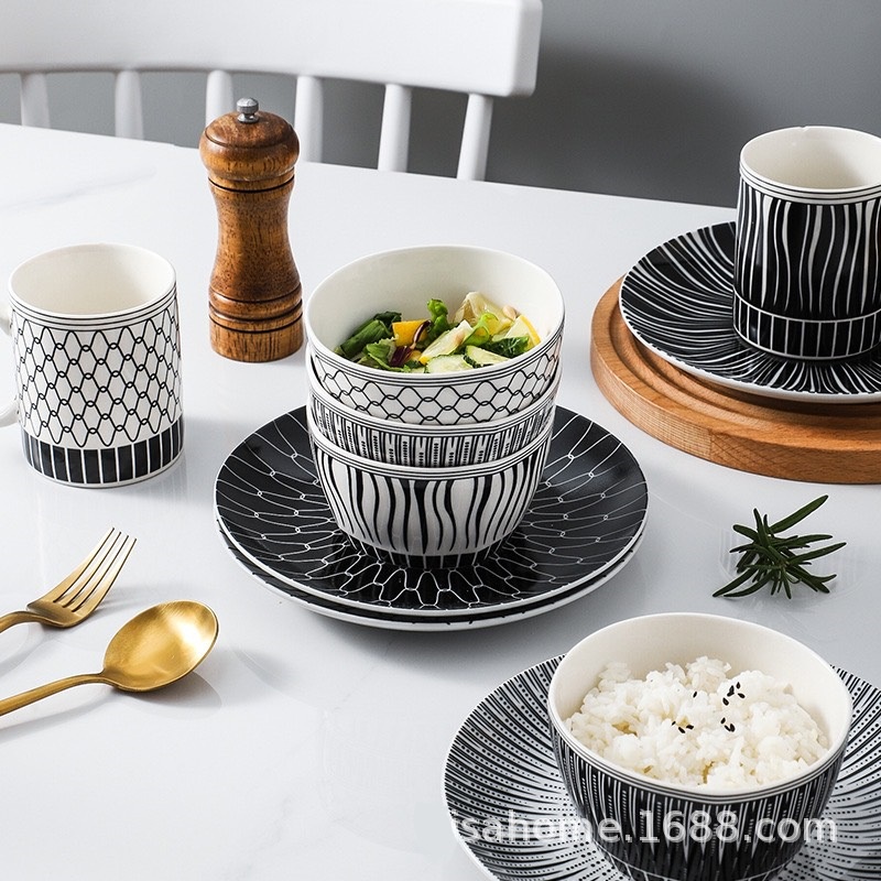 Bát ăn cơm cao cấp, hoạ tiết sang trọng - Nhà Xinh