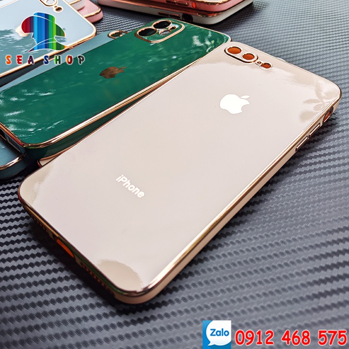 [BẢO VẸ CAMERA] Ốp lưng iPhone 6s,7,8,XS Max, XR, 6 Plus,7 Plus, 8 Plus  -Nhựa dẻo -- VIỀN BÓNG - Thiết kế giống iP12