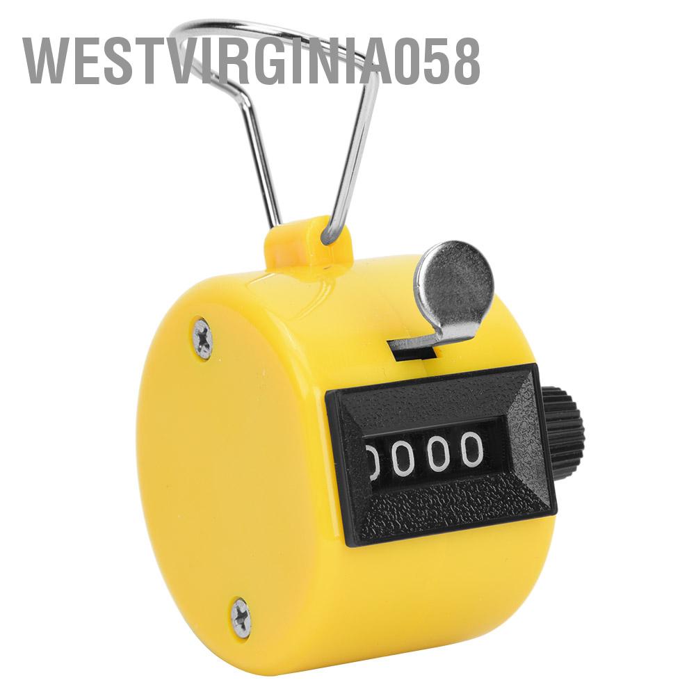 Có thể bán buôn Bộ đếm số cầm tay BERM 4 chữ số Núm bằng nhựa Đặt lại Công cụ đếm cầm tay có móc Hàng giao ngayWestvirginia058