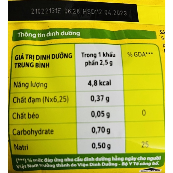 Hạt nêm Maggi chay gói
