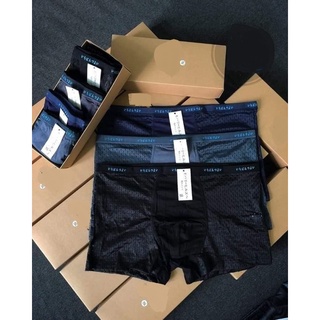 Quần Lót Nam Boxer🎁Hộp 4 Quần Đùi Nam Muji Thông Hơi Thoáng Khí