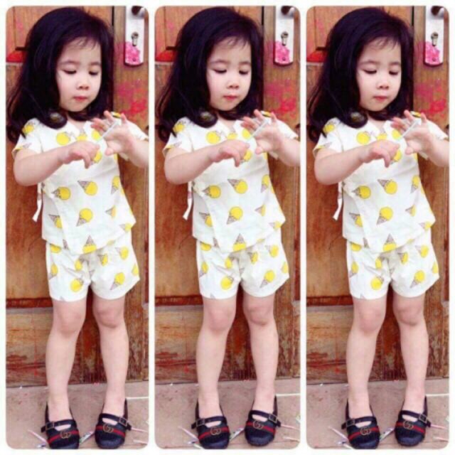 Combo 40 bộ trộn pizama và yukata size 10-25kg. Sỉ 41k