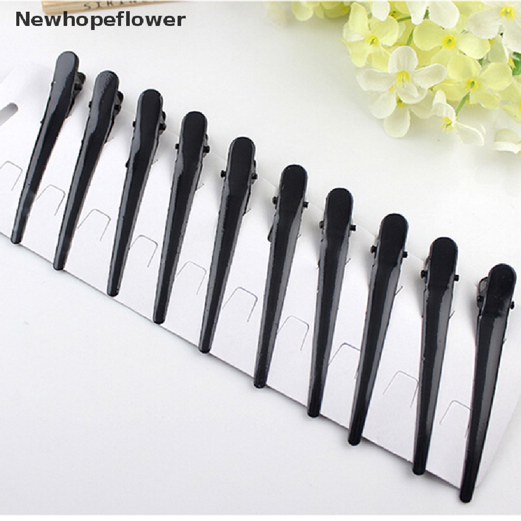 Bộ 10 Kẹp Tóc Kim Loại Màu Đen Tạo Kiểu DIY
