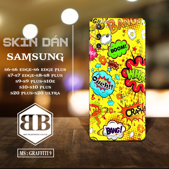 Dán Skin điện thoại SamSung s6 s6 edge s6 edge plus s7 s7 edge s8 s8 plus s9 s9 plus s10 s10 plus s10e s20 plus s20ultra