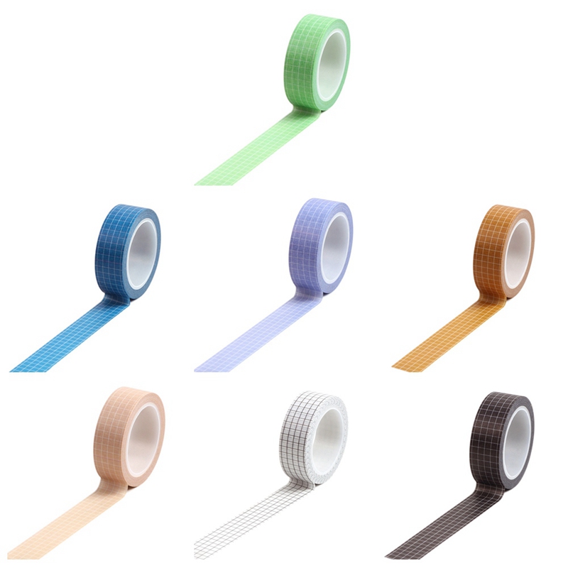 Cuộn băng dính Washi màu cầu vồng dùng trang trí
