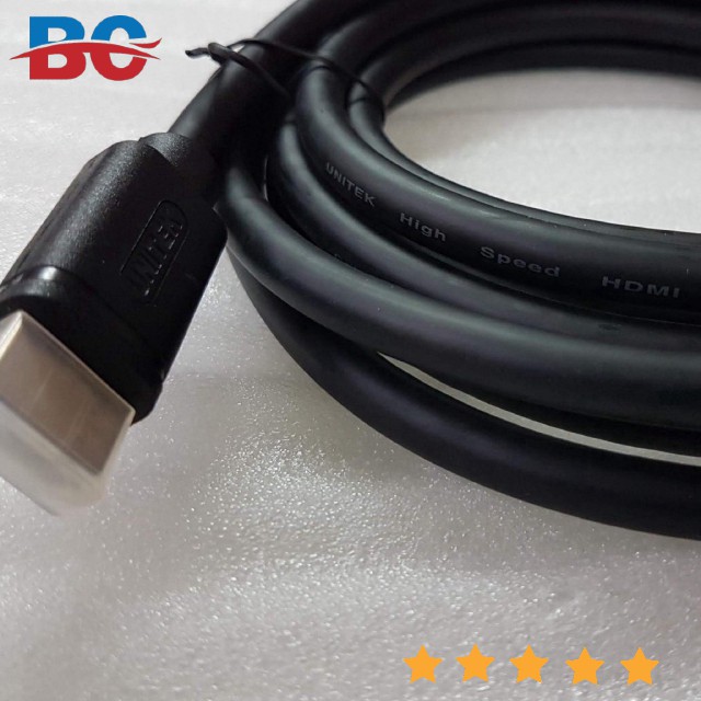 Dây cáp HDMI UNITEK 1M5, 3M, 5M (Y-C 137M) chính hãng