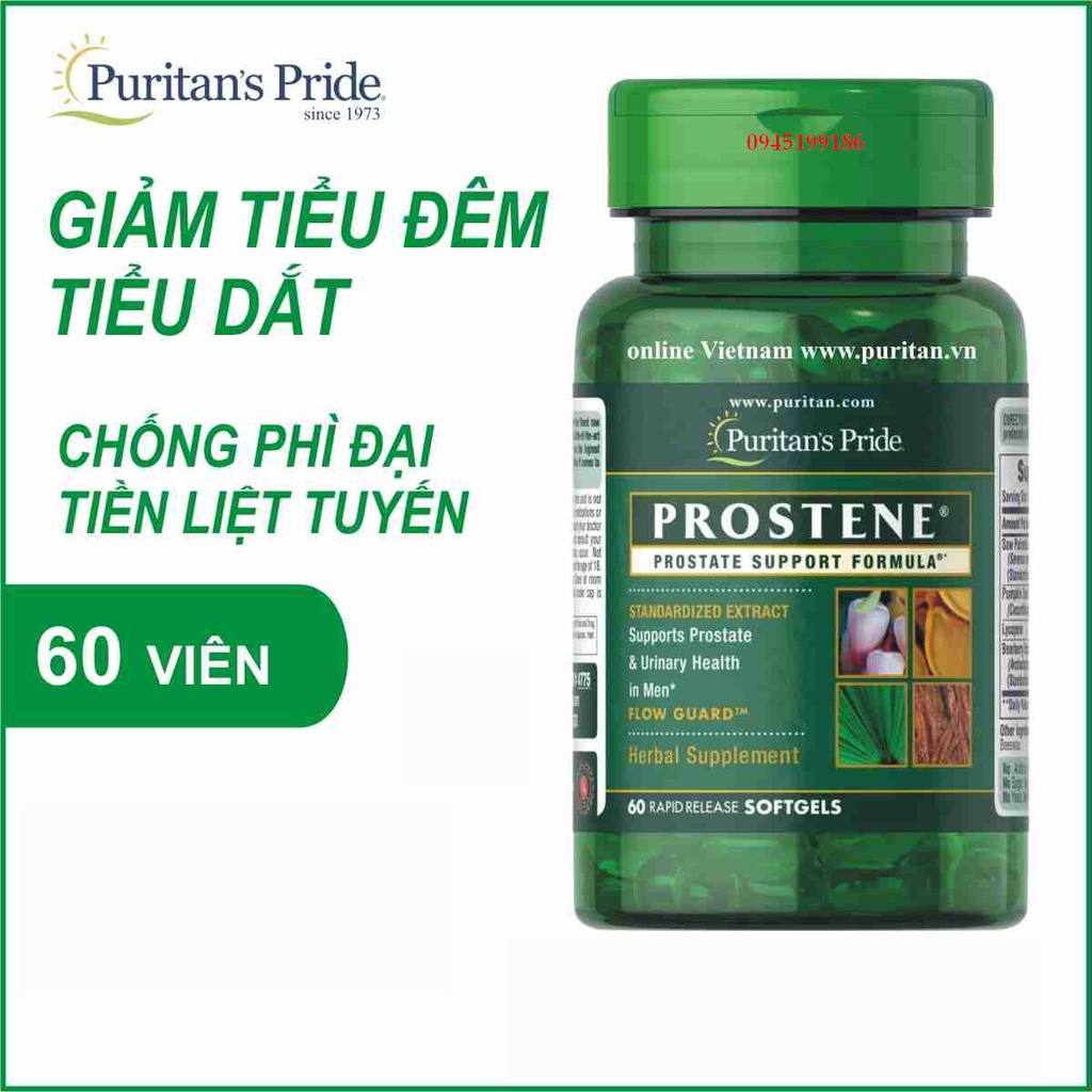 Hỗ trợ đường tiết niệu và tuyến tiền liệt Saw Palmetto 450 mg 100v Puritan’s Pride