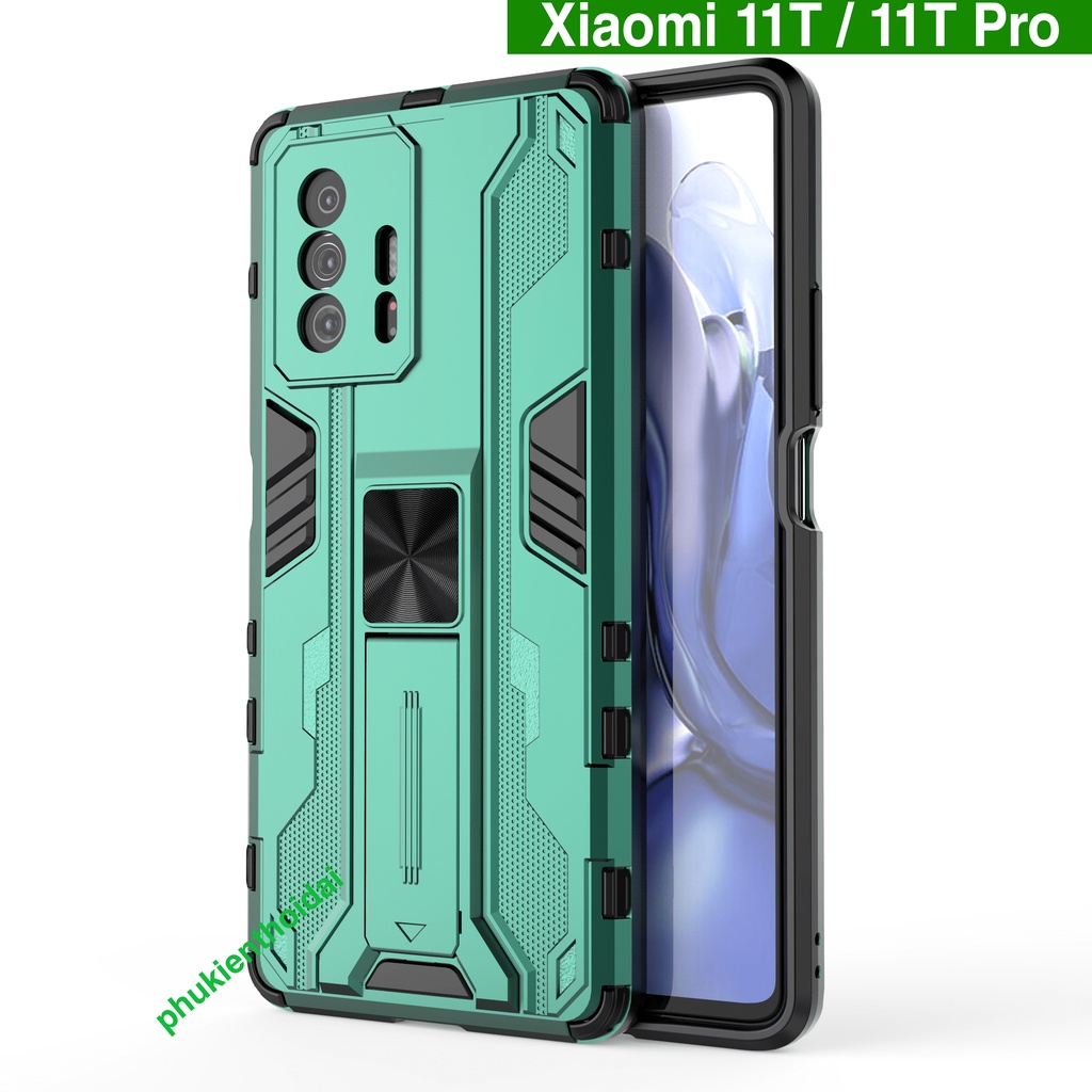 Ốp lưng Xiaomi 11T / 11T Pro Iron Man Ver 3 chống sốc giá đỡ mặt lưng bảo vệ toàn diện
