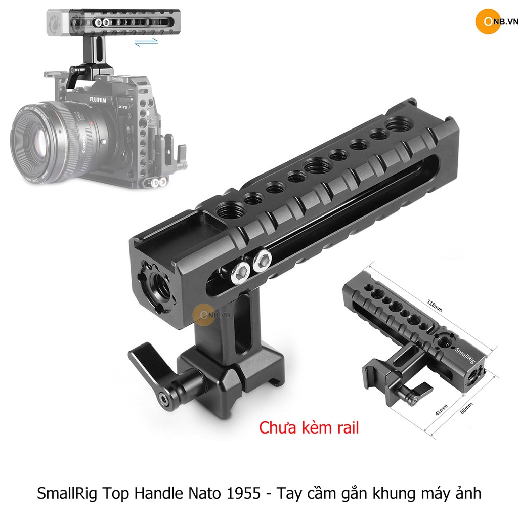 SmallRig Top Handle Nato 1955 - Tay cầm gắn khung máy ảnh