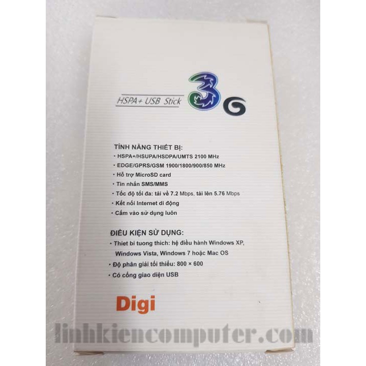 USB DCOM 3G, USB 3G Mobifone Fast Connect dùng được đa mạng, có khe đọc thẻ nhớ