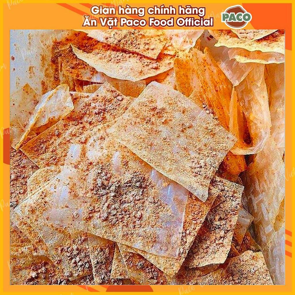 Bánh tráng muối nhuyễn xì ke cay món ăn hot hit túi zip PACO FOOD 100g/500g