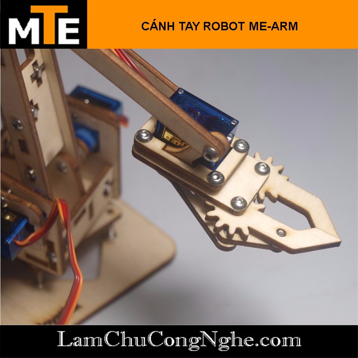 Cánh tay robot DIY Me-Arm tự ráp: khung + servo +  module joystick + ốc vít