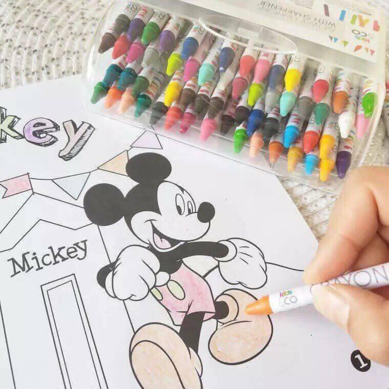 Bộ bút màu sáp 64 món cho bé yêu thỏa sức sáng tạo Ms-16