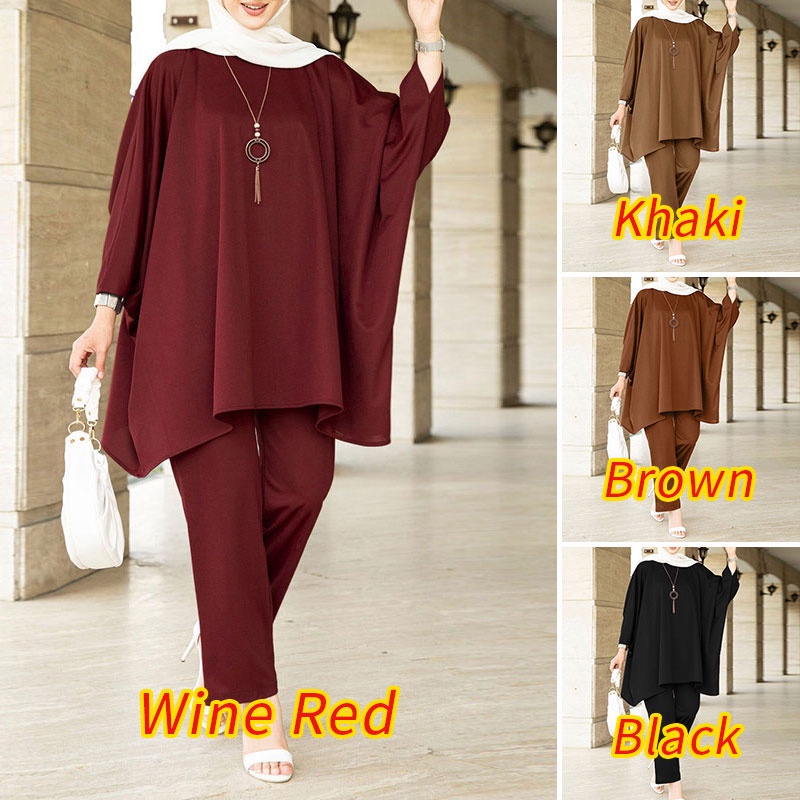 Set đồ ZANZEA phong cách Hồi giáo thời trang cho nữ