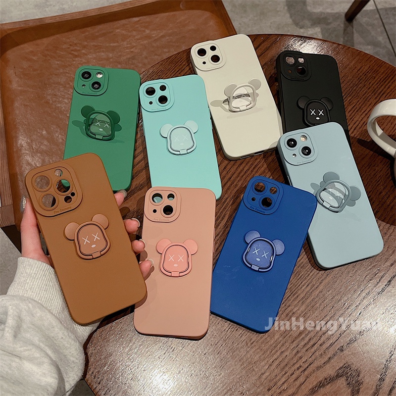 Ốp điện thoại TPU bằng silicon mềm có giá đỡ nam châm thích hợp cho iPhone X XS 11 12