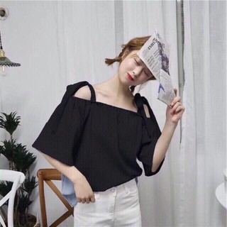 Áo trễ vai cột dây siêu cute