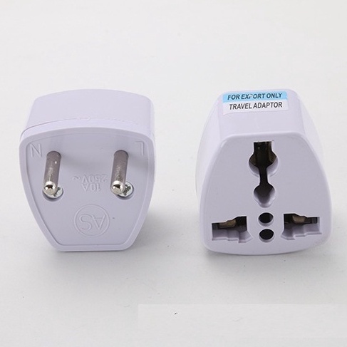 Ổ Chuyển Đổi Phích Cắm Từ 3 Chân Sang 2 Chân Nguồn 220V