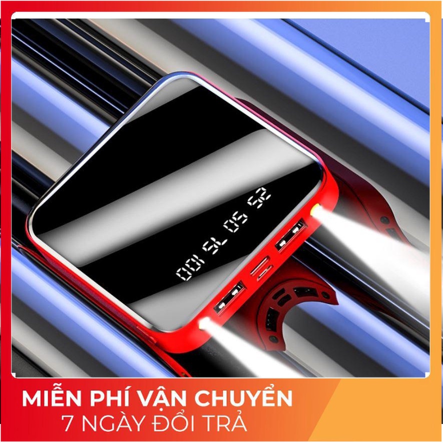 PIN SẠC DỰ PHÒNG MINI 20000mAh MẶT KÍNH POWER BANK 10000MAH - ĐÈN LED CHỮ SỐ (cao_nhien_thith)