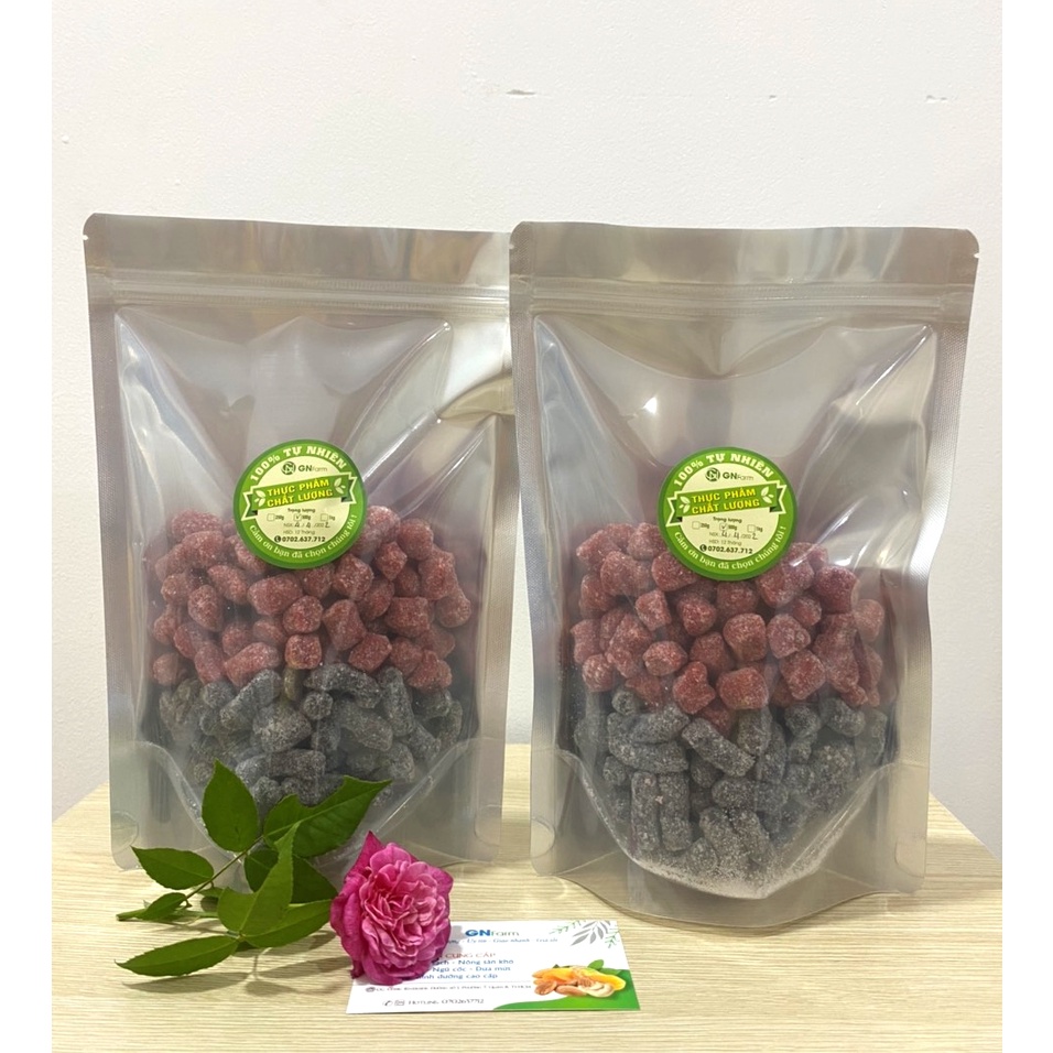 Kẹo Dâu Tây Mix Kẹo Dâu Tằm Siêu Ngon Đặc Sản Đà Lạt - 500g