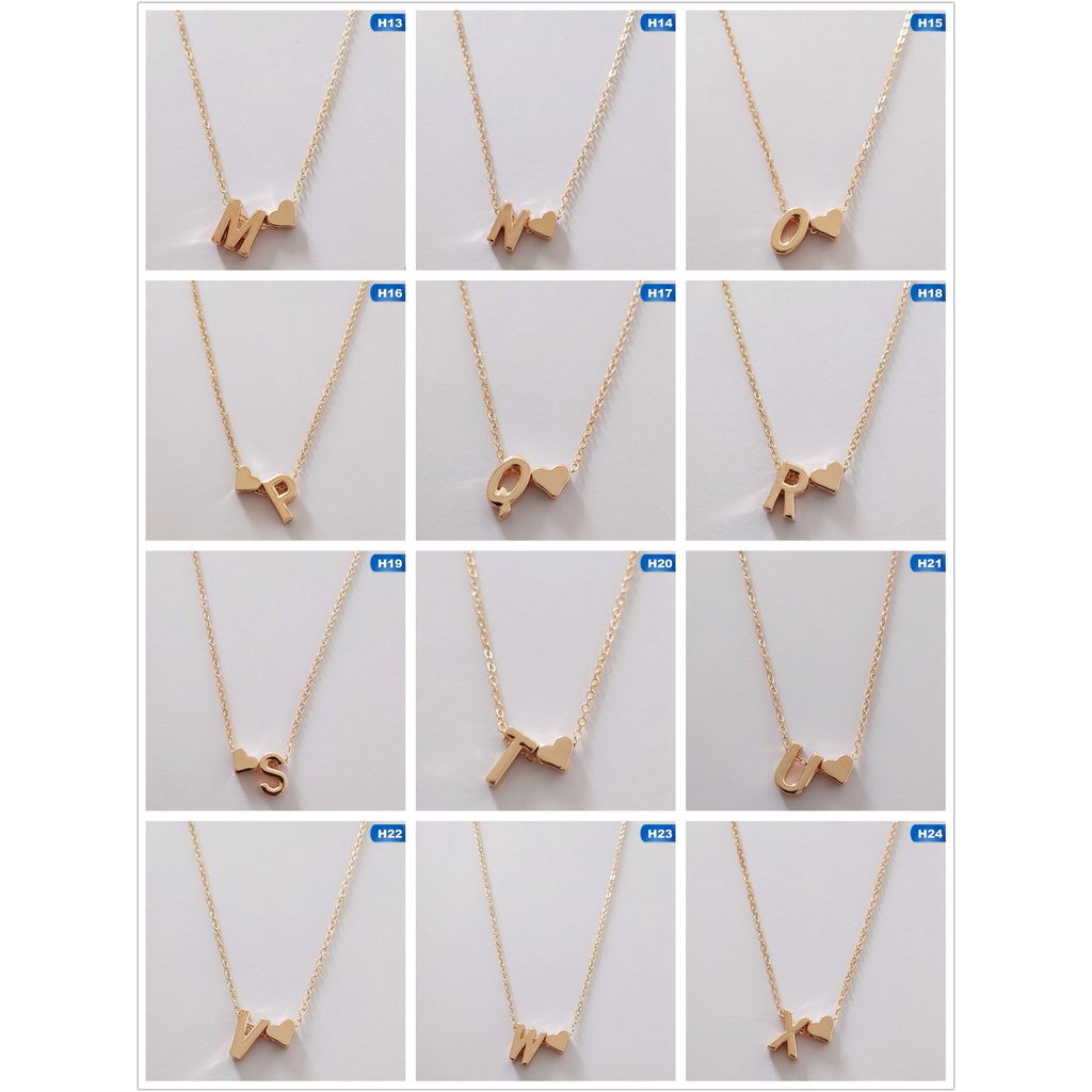Tmdbyx Dây chuyền mặt hình 26 chữ cái độc đáo thời trang