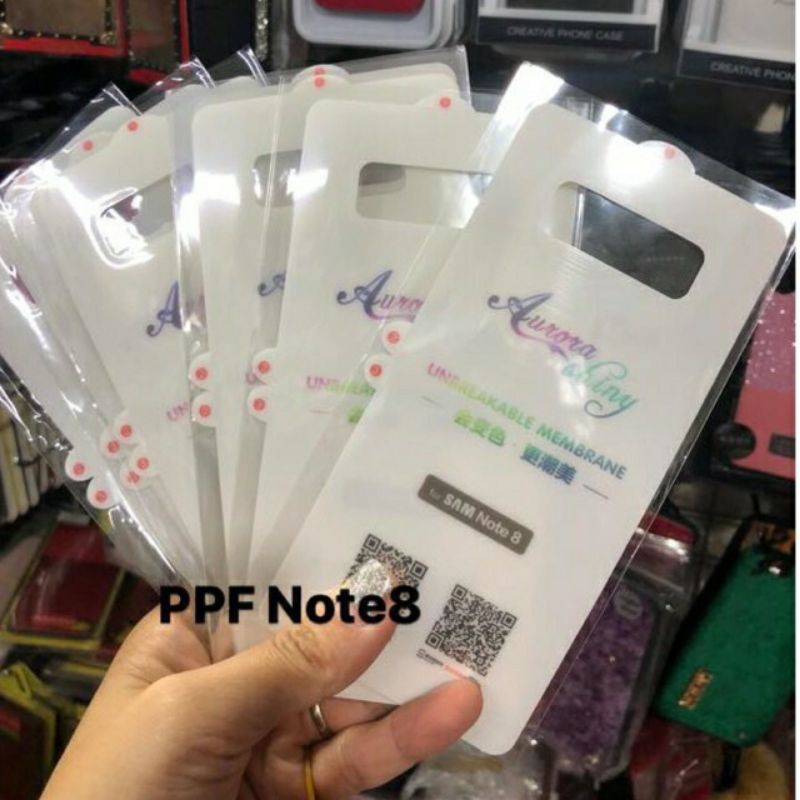 Bộ dán dẻo PPF cho Galaxy Note 8 bảo vệ máy ( Mặt trước + Mặt sau )