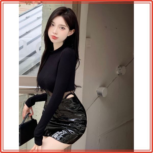 Bộ Áo Liền Quần Lưới Màu Trơn 2022 Thời Trang Xuân Hè Quyến Rũ Cho Nữ | BigBuy360 - bigbuy360.vn