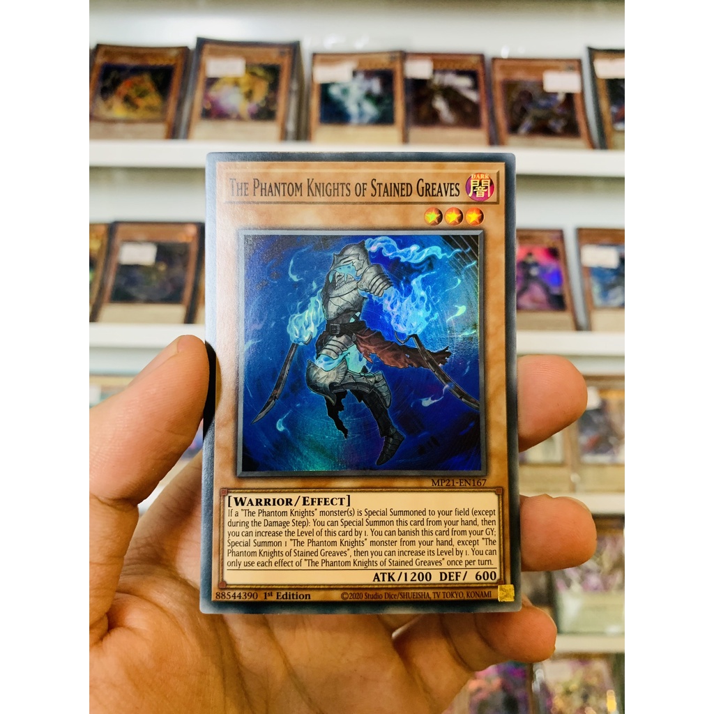 Thẻ Bài Lẻ YugiOh! Mã MP21-EN167 - The Phantom Knights of Stained Greaves - Super Rare - 1st Edition